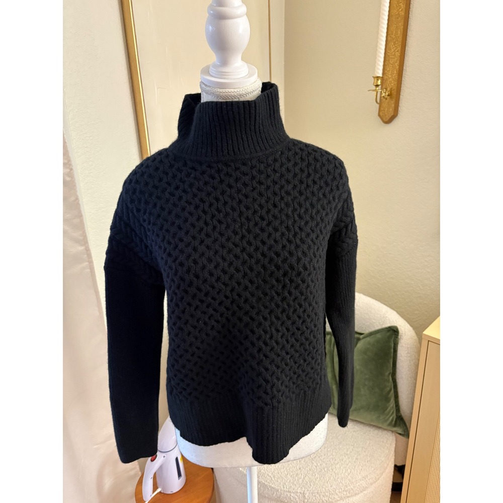 AYR AYR Le Square merino wool sweater In Black Size Small - Picture 2 of 8